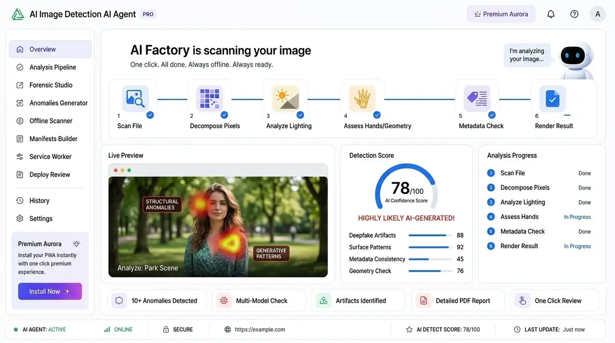AI teeth whitening assistant — example of the AI tool dashboard software